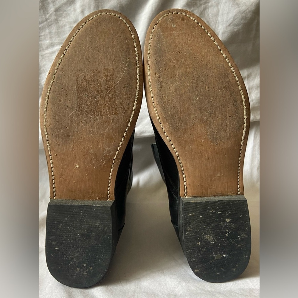 Laredo Women's Black Leather Lace Up Roper Style Western Ankle Boots 8.5M - Picture 6 of 6